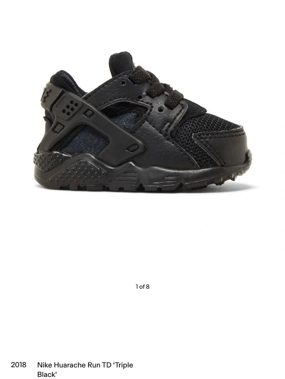 Nike Kids' Huarache Run TD - Triple Black